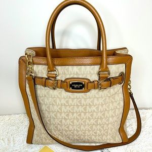Authentic Michael Kors Hamilton Canvas Satchel